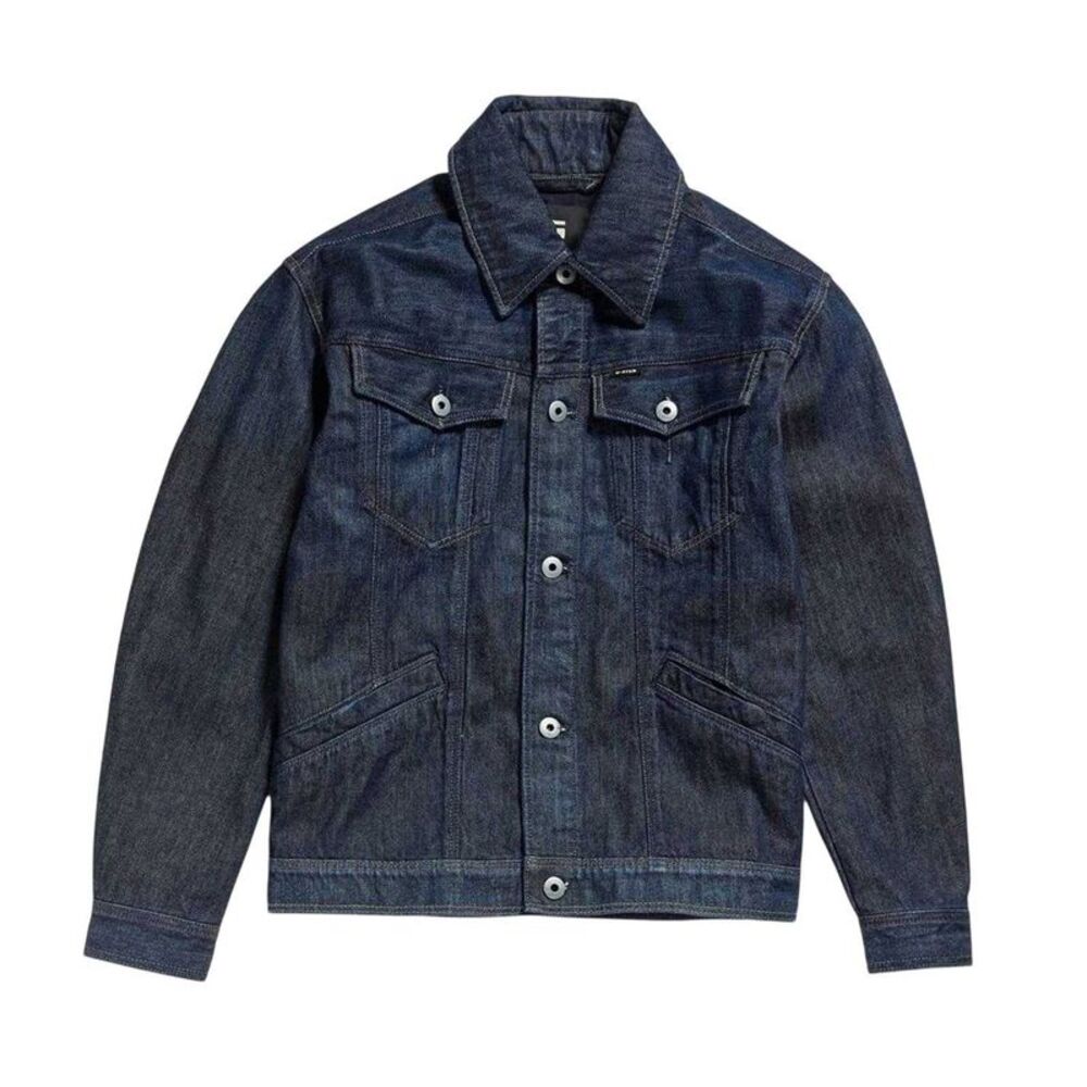 G-Star Unisex Adult Denim Flap Pocket Denim Jacket / Ocean Blue